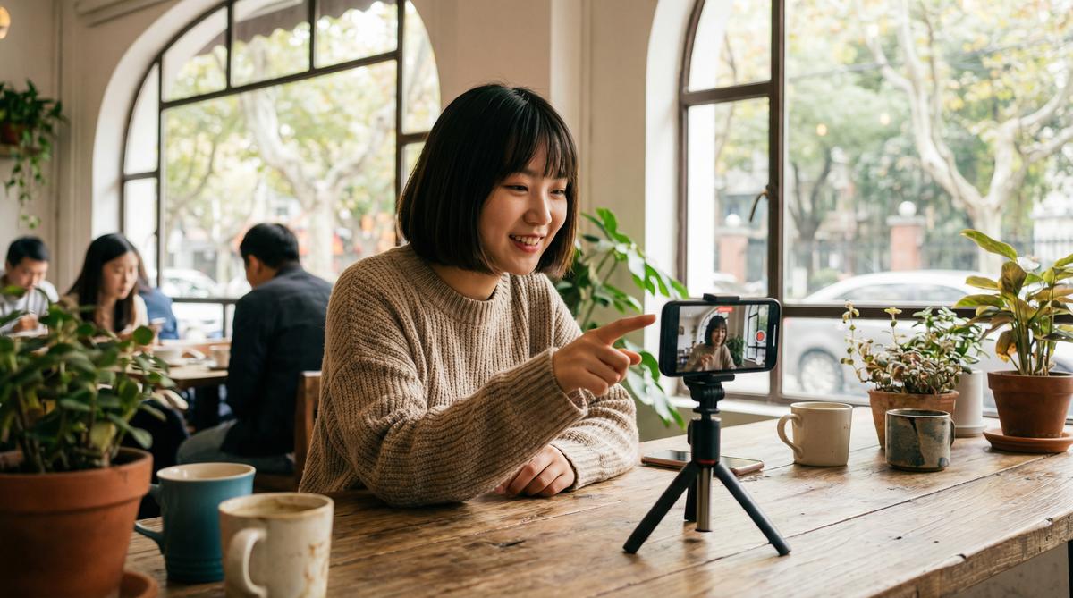 困困兔困困兔日常VLOG · 上海咖啡馆一天的甜蜜生活视频记录